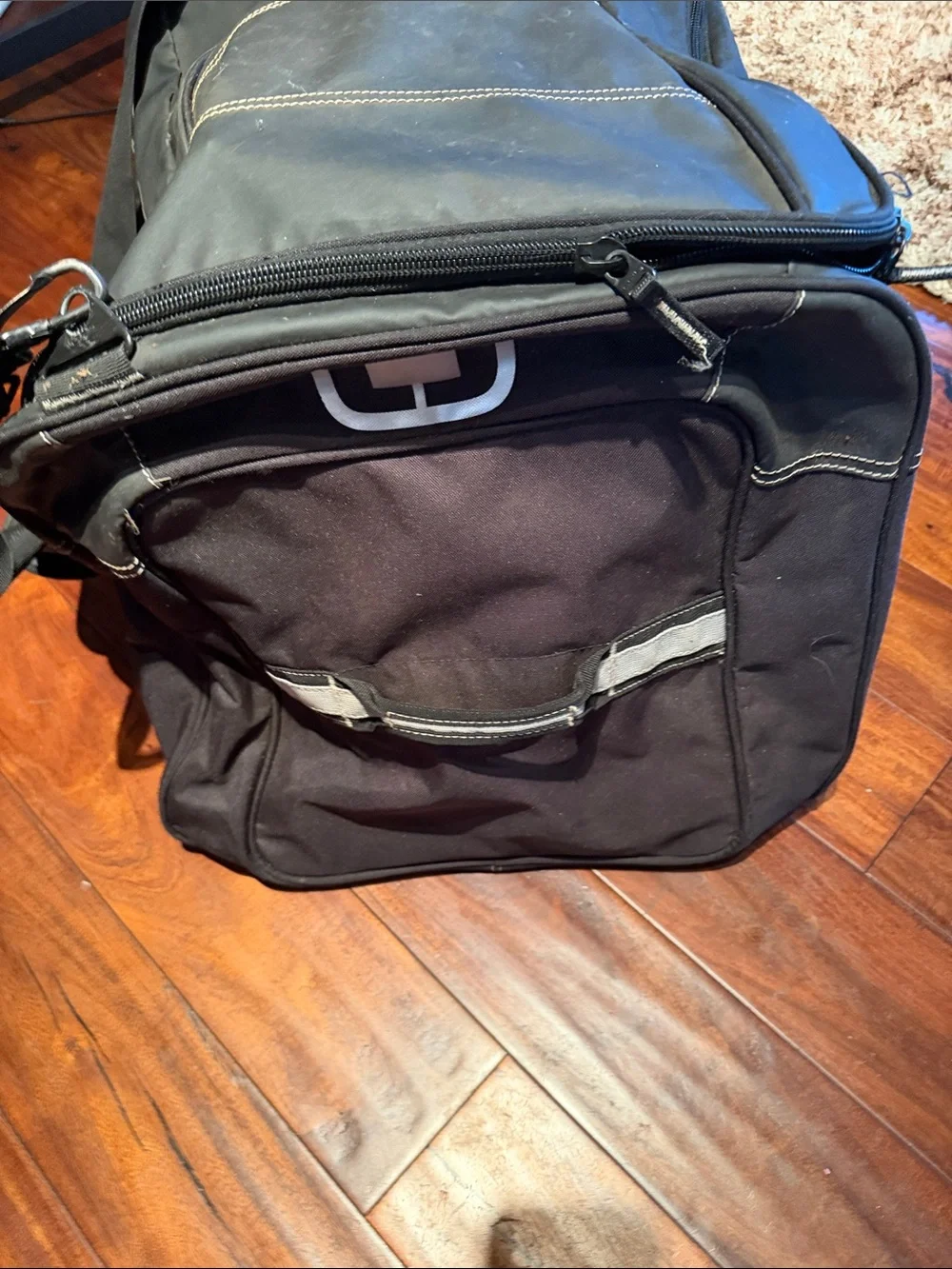 OGIO Black Men’s Travel Duffel with White Logo